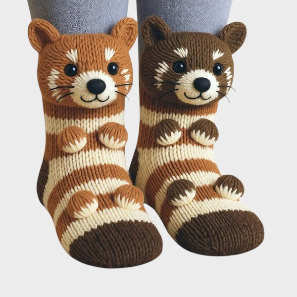 NADYA™ | Топли 3D пантофи с животни – за възрастни (антислип)