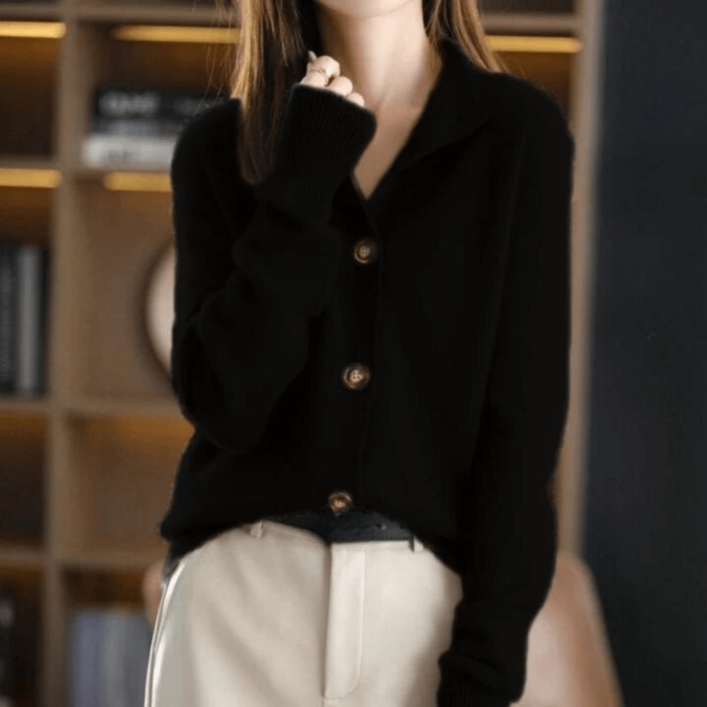 ANNIE | Sweter-Kaszmirowy-Gilet