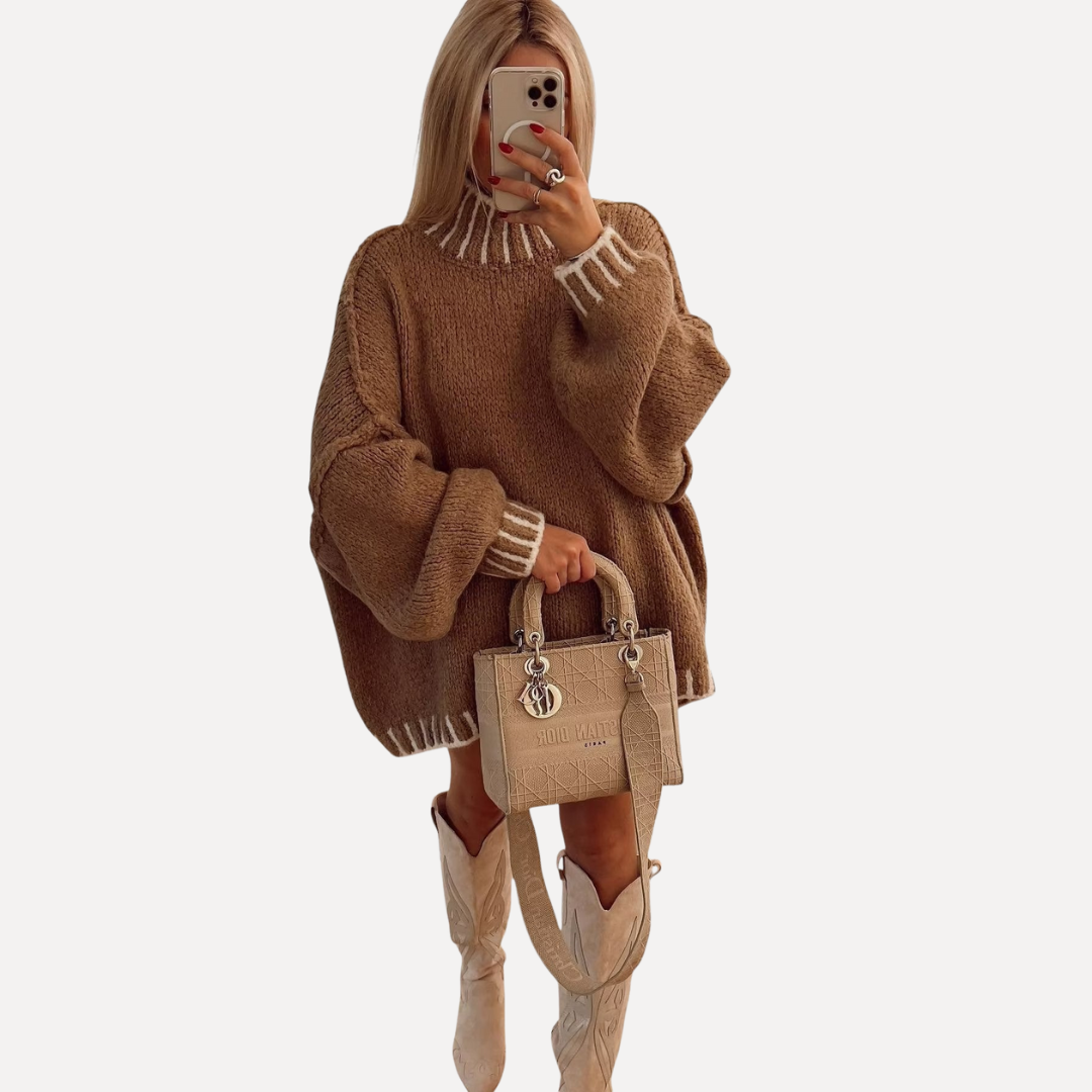 ADRIANA™ - Paris Oversized плетен пуловер